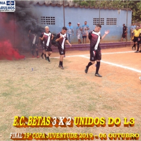 19ª COPA JUVENTUDE 2019 - E.C. BETAS - CAMPEÃO