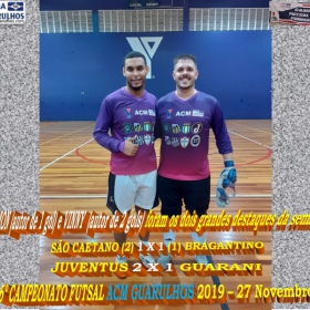 6º CAMPEONATO FUTSAL 2019 - ACM GUARULHOS