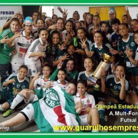 Futsal Feminino Sub 17 - A A. Mult-Força Palmeiras conquista título Inédito e histórico para a Cidade de Guarulhos. 