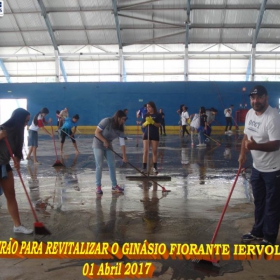 Mutirão para revitalizar o Ginásio Fioravante Iervolino - 