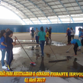 Mutirão para revitalizar o Ginásio Fioravante Iervolino - 