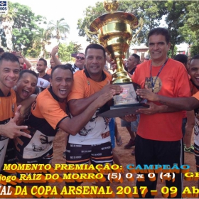 RAIZ DO MORRO CAMPEÃO DA COPA ARSENAL 2017