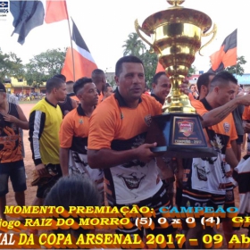 RAIZ DO MORRO CAMPEÃO DA COPA ARSENAL 2017