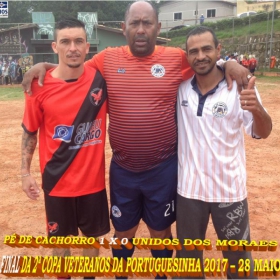 Pé de Cachorro - Bicampeão da 2ª Copa Veteranos da Portuguesinha