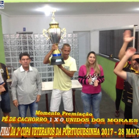 Pé de Cachorro - Bicampeão da 2ª Copa Veteranos da Portuguesinha