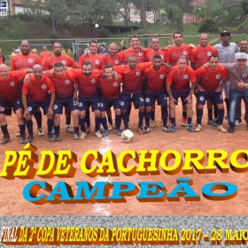 Pé de Cachorro - Bicampeão da 2ª Copa Veteranos da Portuguesinha