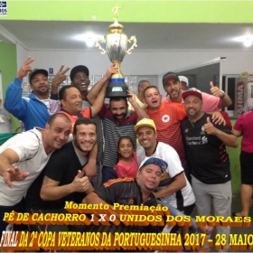 Pé de Cachorro - Bicampeão da 2ª Copa Veteranos da Portuguesinha