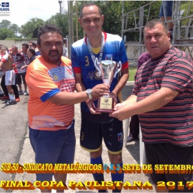 SINDICATO DOS METALÚRGICOS SUB-50 É VICE-CAMPEÃO NA COPA PAULISTANA 2017