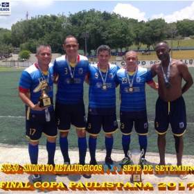 SINDICATO DOS METALÚRGICOS SUB-50 É VICE-CAMPEÃO NA COPA PAULISTANA 2017