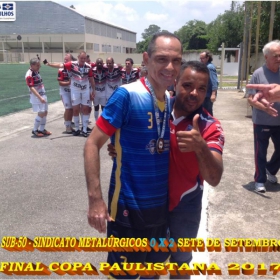 SINDICATO DOS METALÚRGICOS SUB-50 É VICE-CAMPEÃO NA COPA PAULISTANA 2017