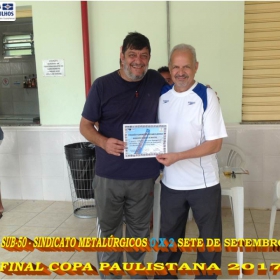 SINDICATO DOS METALÚRGICOS SUB-50 É VICE-CAMPEÃO NA COPA PAULISTANA 2017