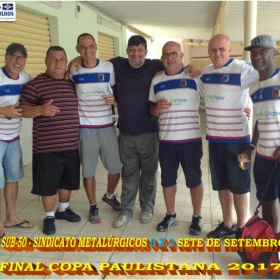 SINDICATO DOS METALÚRGICOS SUB-50 É VICE-CAMPEÃO NA COPA PAULISTANA 2017