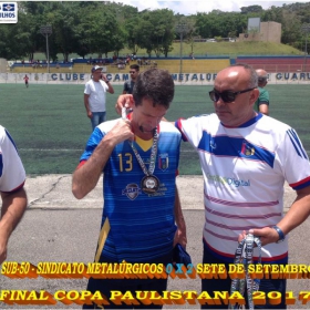 SINDICATO DOS METALÚRGICOS SUB-50 É VICE-CAMPEÃO NA COPA PAULISTANA 2017