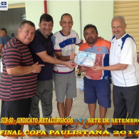 SINDICATO DOS METALÚRGICOS SUB-50 É VICE-CAMPEÃO NA COPA PAULISTANA 2017