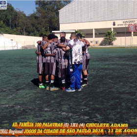 CHICLETE ADAMS É VICE-CAMPEÃO DO JOGOS DA CIDADE DE SÃO PAULO