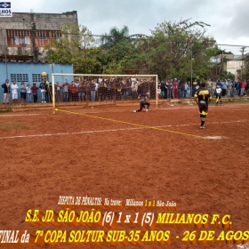 S.E. JD. SÃO JOÃO É CAMPEÃ DA COPA SOLTUR SUB-35 ANOS 2018