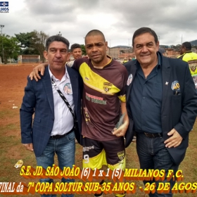 S.E. JD. SÃO JOÃO É CAMPEÃ DA COPA SOLTUR SUB-35 ANOS 2018