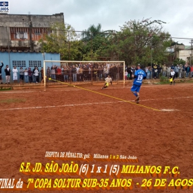 S.E. JD. SÃO JOÃO É CAMPEÃ DA COPA SOLTUR SUB-35 ANOS 2018