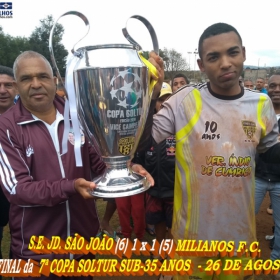 S.E. JD. SÃO JOÃO É CAMPEÃ DA COPA SOLTUR SUB-35 ANOS 2018