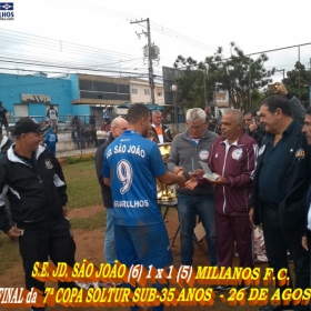 S.E. JD. SÃO JOÃO É CAMPEÃ DA COPA SOLTUR SUB-35 ANOS 2018