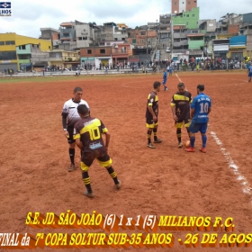 S.E. JD. SÃO JOÃO É CAMPEÃ DA COPA SOLTUR SUB-35 ANOS 2018