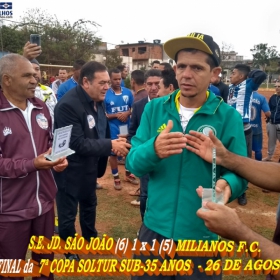 S.E. JD. SÃO JOÃO É CAMPEÃ DA COPA SOLTUR SUB-35 ANOS 2018