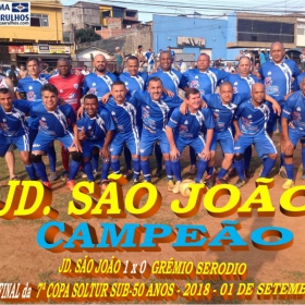 JARDIM SÃO JOÃO CAMPEÃO COPA SOLTUR 50 ANOS - 2018