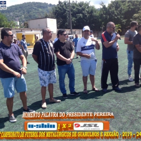 25º CAMPEONATO DE FUTEBOL DO SINDICATO DOS METALÚRGICOS DE GUARULHOS E REGIÃO -2019