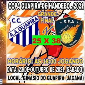 S.E.A.  CAMPEÃO DA COPA GUAPIRA DE HANDEBOL 2021