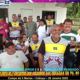 1º ENCONTRO DOS GOLEIROS DAS DÉCADAS DE 70, 80 e 90. 